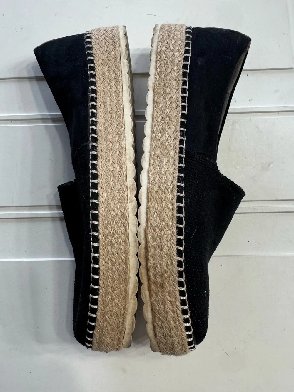 Dr. Scholls Women’s Sz 9 Sunray Black Espadrille Platform Loafers Shoes
